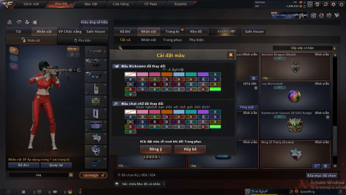 shop acc cf uy tin gia re